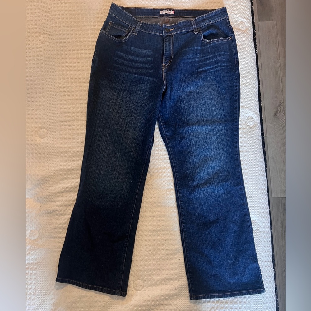 Levi’s 580 Bootcut Jean, Size 16W Short
Dark Horse Lapis